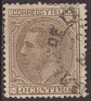 Spain 1879 Characters 40 CTS Brown Edifil 205